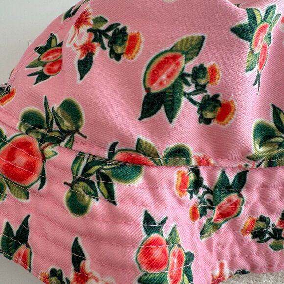 ✨$5/$25 Reversible Terry pink Guava Citrus Bucket Hat - Picture 3 of 5
